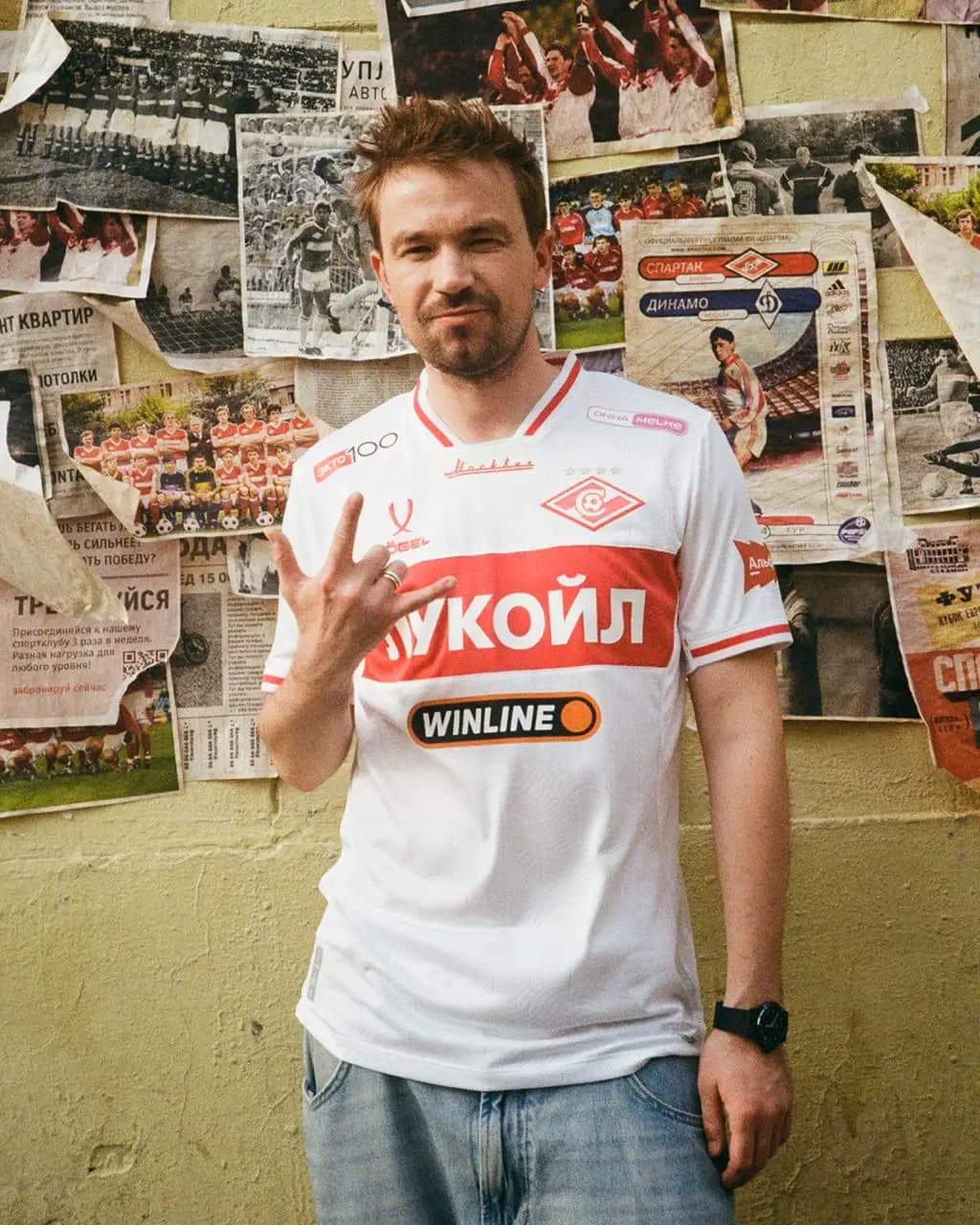 Александр Петров в форме Спартака