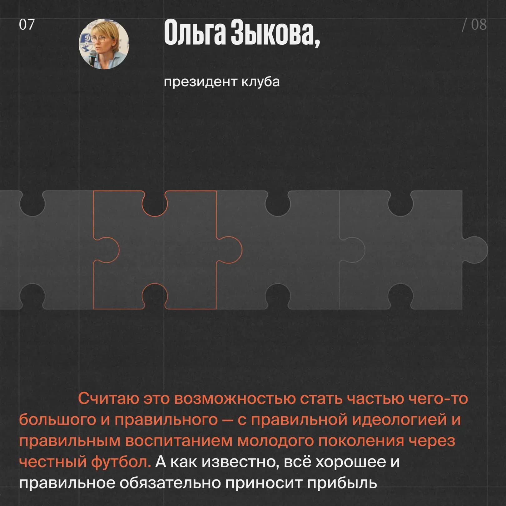 Ольга Зыкова президент клуба Динамо Вологда